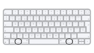 Teclado de un Mac